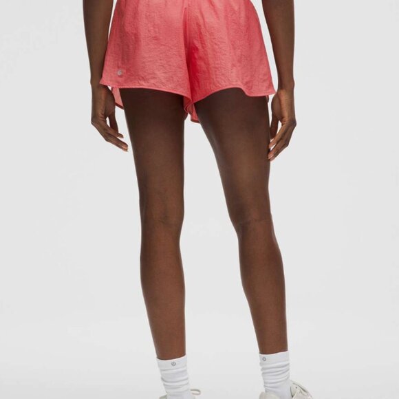 Lululemon Dolphin-Hem Mid-Rise Running Short 3" - Desert Red - Picture 2 of 7